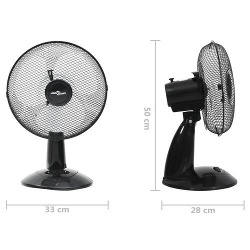 Bordventilator 30 cm 3 hastigheder 40W sort