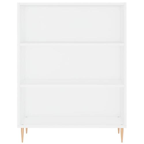 Højskab 69,5x34x180 cm konstrueret træ hvid