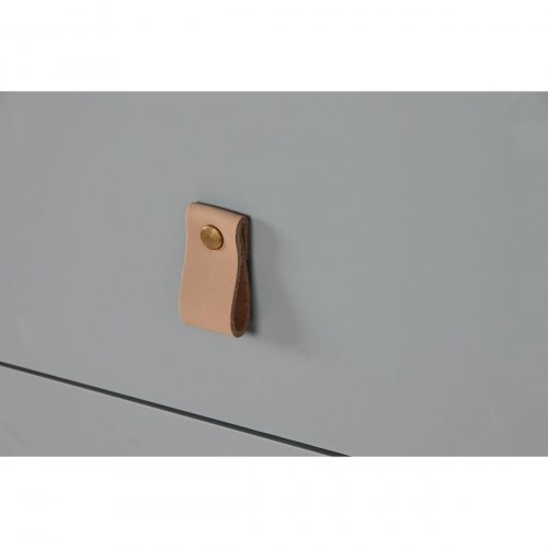 Kommode - blå/grå/natur, 120 × 40 × 75 cm