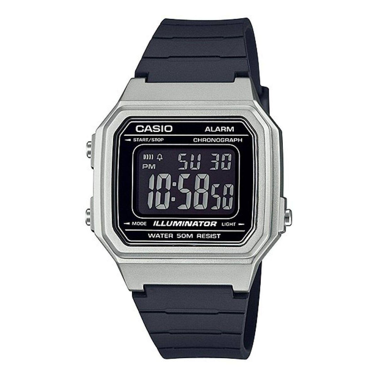 Casio Illuminator herreur - sort, harpiks, Ø 41 mm