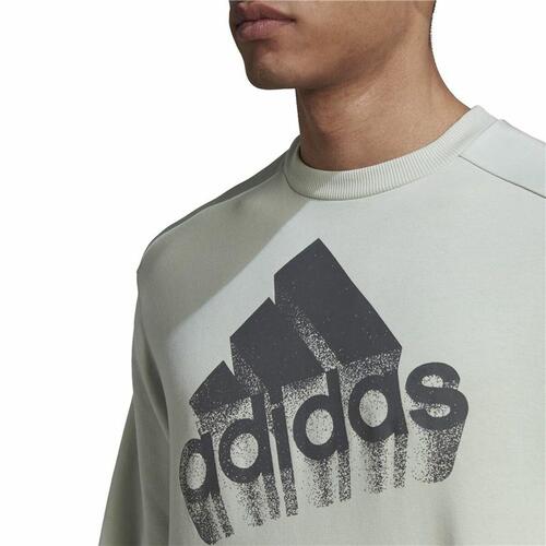 Unisex Sweaters uden Hætte Adidas Essentials Brand Love Turkisblå M