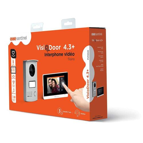 Intelligent Dørtelefonanlæg SCS SENTINEL Visiodoor 4.3 Aluminium
