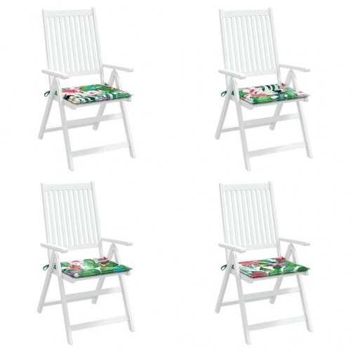 Hynder til havestol - 4 stk. 40 × 40 × 4 cm, stof, flerfarvet