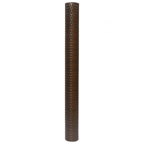 Altanafskærmning 1000 × 90 cm i polyrattan - brun/sort
