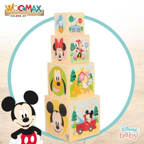 Stabelklodser Disney 8 Dele 4 enheder 12,2 x 12,2 x 12,2 cm