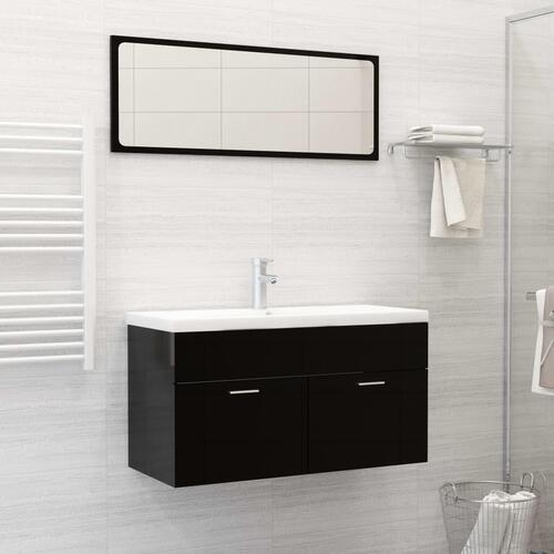 Indbygget håndvask med hane 91x39x18 cm keramisk hvid