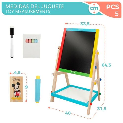 Tavle 2 i 1 Disney 5 Dele 4 enheder 40 x 64,5 x 31,5 cm