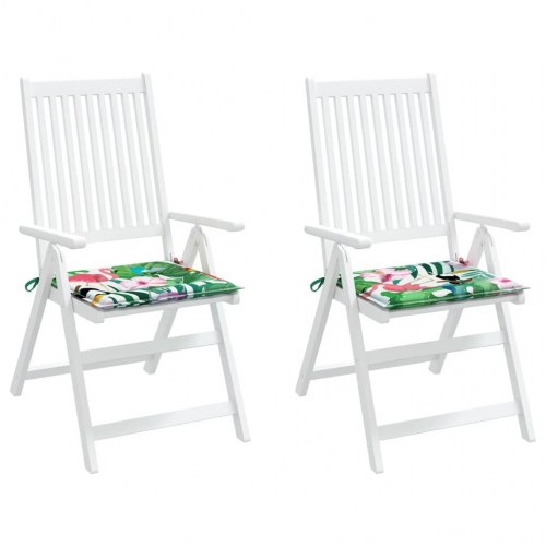 Hynder til havestol - 2 stk. 40 × 40 × 4 cm, stof, flerfarvet