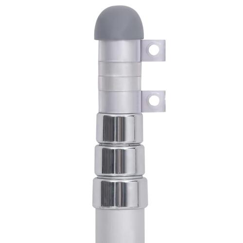 Teleskopisk flagstang 4 m aluminium