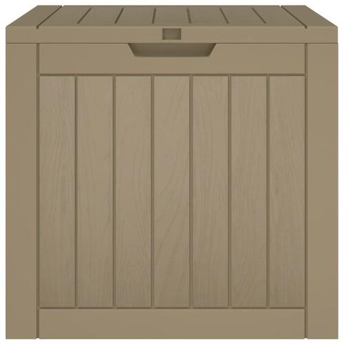 Opbevaringskasse til haven 55,5x43x53 cm polypropylen grå
