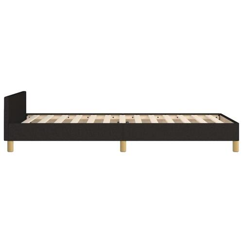 Sengeramme uden madras 90x200 cm stof sort