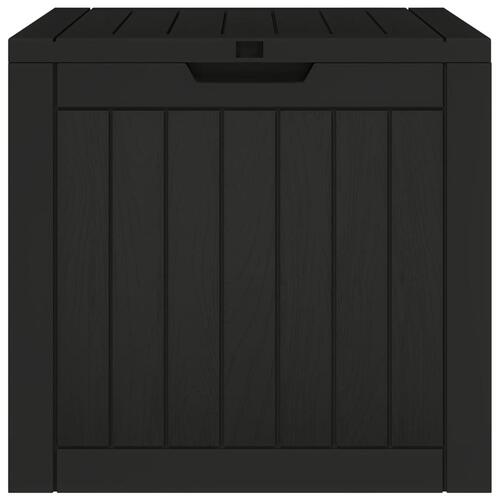 Opbevaringskasse til haven 55,5x43x53 cm polypropylen sort