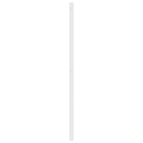 Sengegavl 80 cm metal hvid