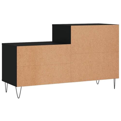 Skoreol 102x36x60 cm konstrueret træ sort