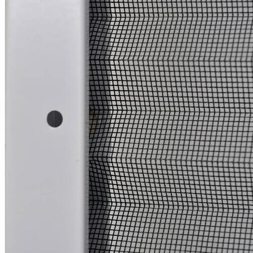 Plisseret insektnet til vinduer 100x160 cm aluminium