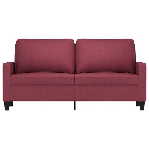 2-personers sofa 140 cm stof vinrød