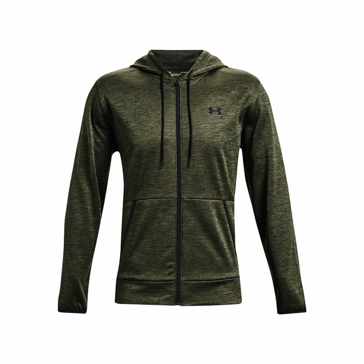 Sportsjakke til Mænd Under Armour Fleece FZ Oliven 2XL