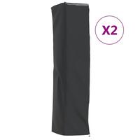 Overtræk til terrassevarmer 2 stk. 58x58x228 cm 420D oxfordstof
