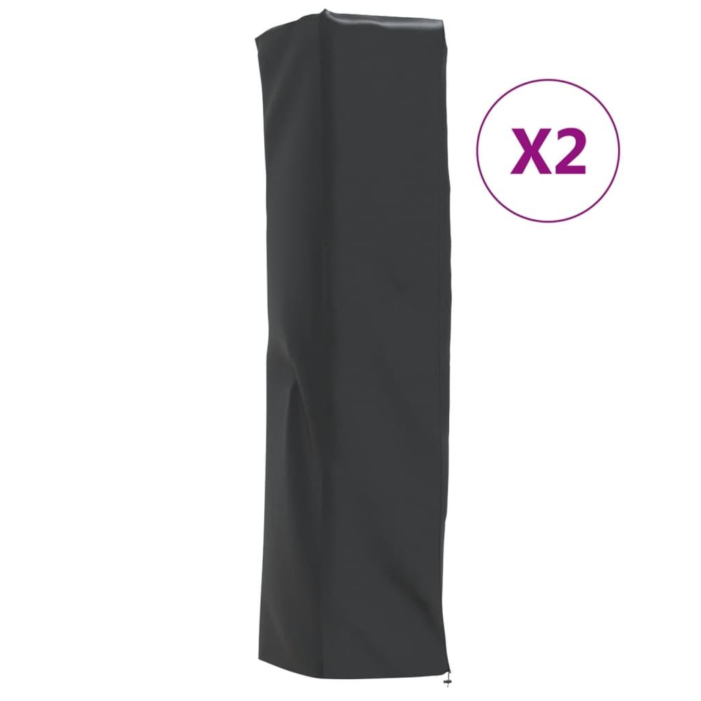 Overtræk til terrassevarmer 2 stk. 58x58x228 cm 420D oxfordstof