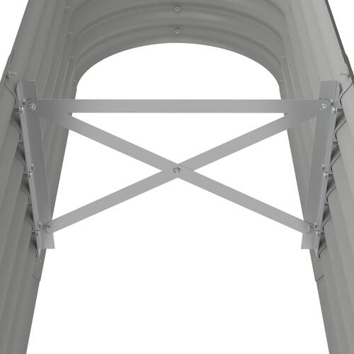 Plantekasse 152x40x36 cm pulverlakeret stål grå