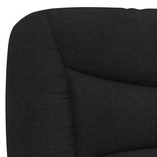 Seng med madras 90x190 cm stof sort