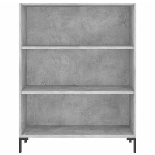 Højskab 69,5x34x180 cm konstrueret træ betongrå