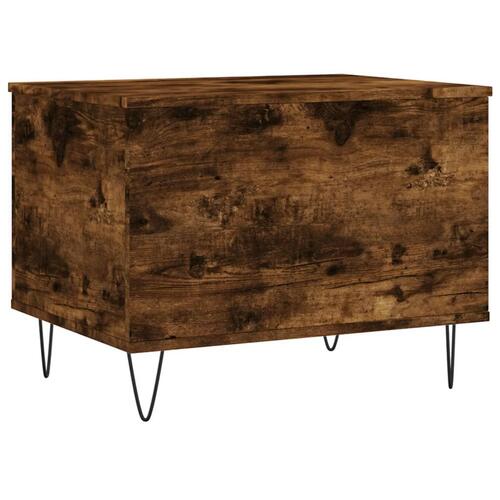 Sofabord 60x44,5x45 cm konstrueret træ røget egetræsfarve