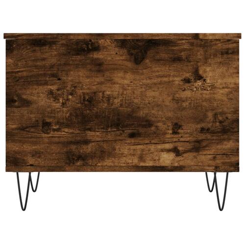 Sofabord 60x44,5x45 cm konstrueret træ røget egetræsfarve