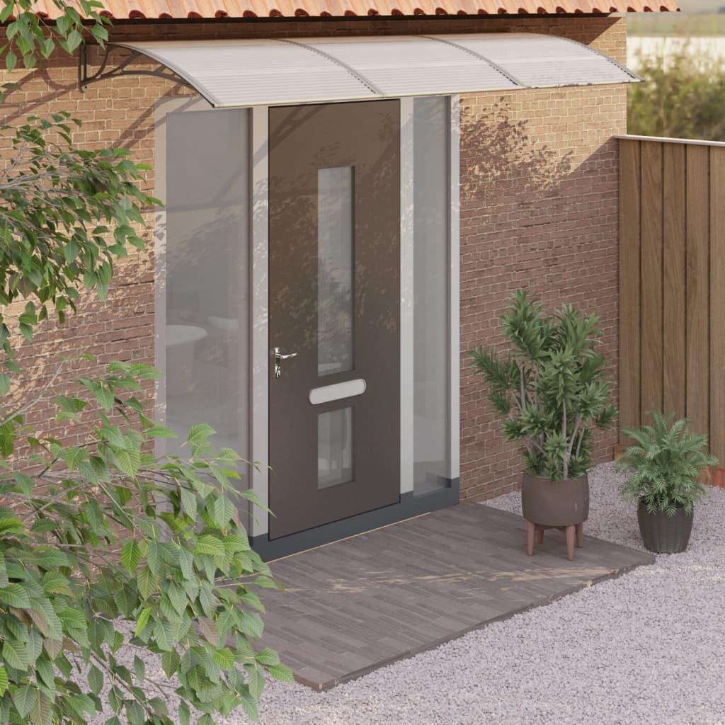 Dørbaldakin 300x100 cm polycarbonat grå