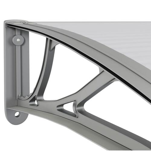 Dørbaldakin 300x100 cm polycarbonat grå