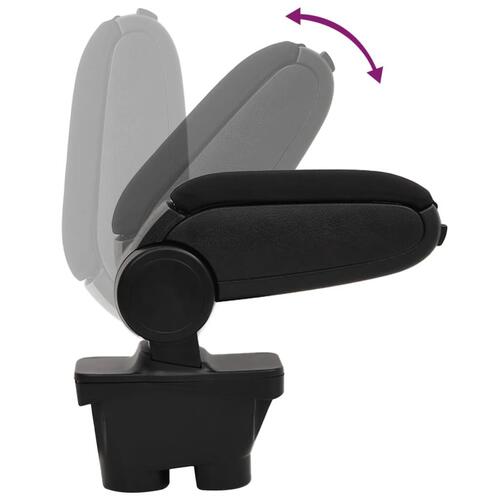Armlæn til bil 12x36x(31-46) cm ABS sort