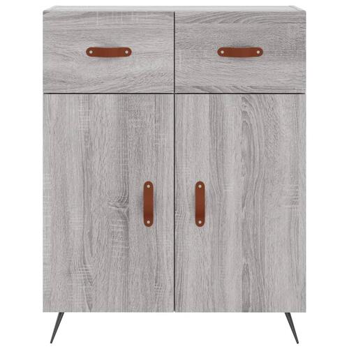 Højskab 69,5x34x180 cm konstrueret træ grå sonoma-eg