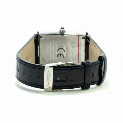Chronotech CT7017B unisex armbåndsur, kvarts, Ø 30 mm - sølv/sort