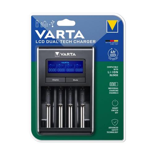 Batteroplader Varta 57676 101 401 AA/AAA Batterier x 4