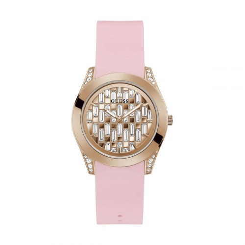 Dameur Guess GW0109L2 - pink silikonerem, Ø 39 mm