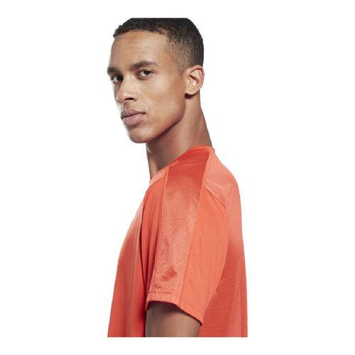 Kortærmet T-shirt til Mænd Reebok Workout Ready Tech Orange S