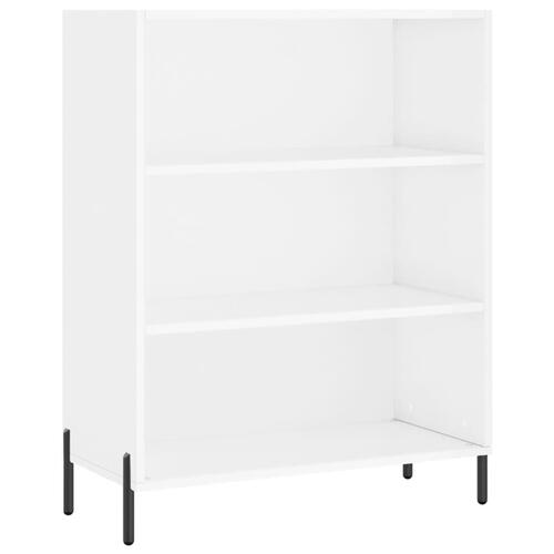 Højskab 69,5x34x180 cm konstrueret træ hvid