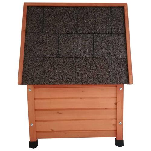 @Pet udendørs kattehus XL 68,5x54x51,5 cm træ brun
