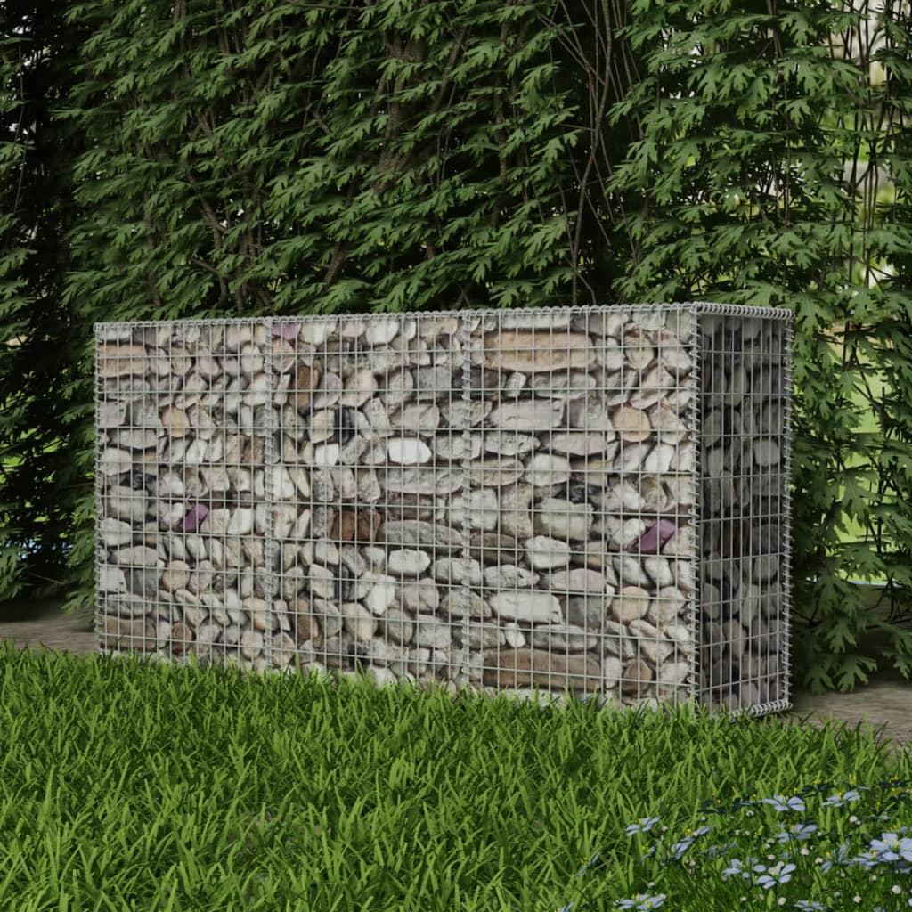 Gabionkurv 200 x 50 x 100 cm galvaniseret stål