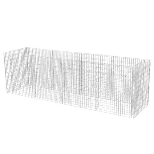 Gabion-højbed 360x90x100 cm stål