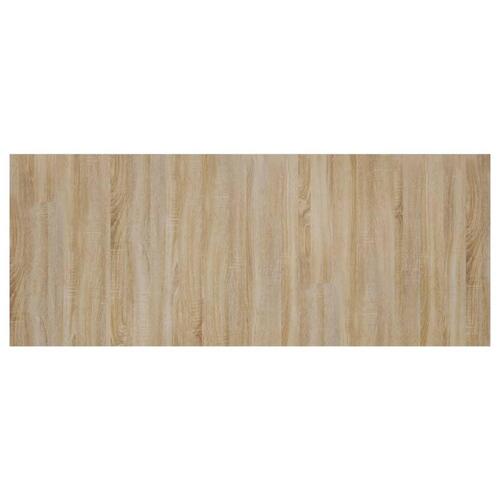 Sengegærde 200x1,5x80 cm konstrueret træ sonoma-eg