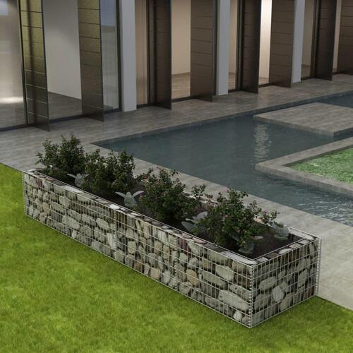 Gabion-højbed 360x90x50 cm stål