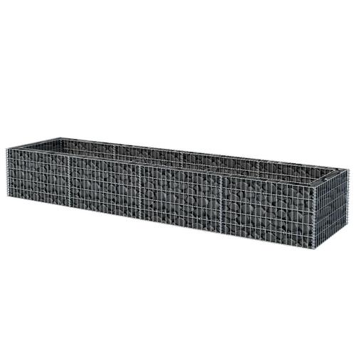 Gabion-højbed 360x90x50 cm stål
