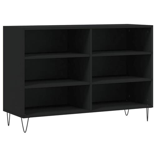 Skænk 103,5x35x70 cm konstrueret træ sort