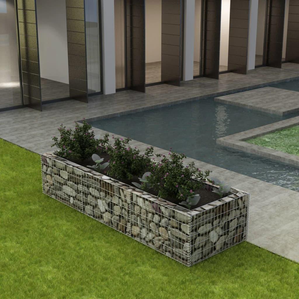 Gabion-højbed 270x90x50 cm stål