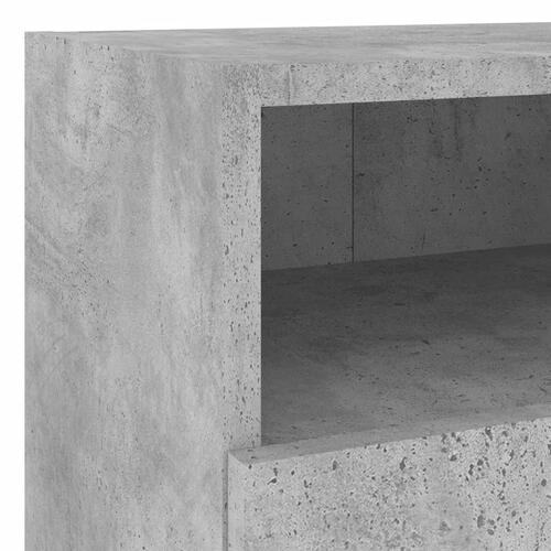 Væghængt tv-bord 40x30x30 cm konstrueret træ betongrå