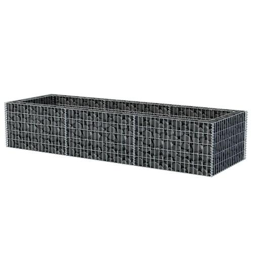 Gabion-højbed 270x90x50 cm stål