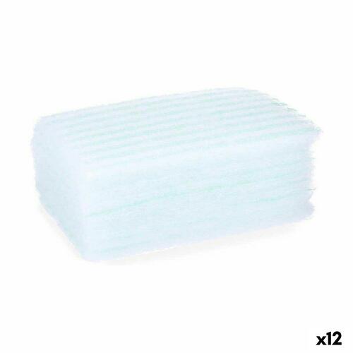 Svamp til Kroppen Sæbe Blå Hvid 19,5 x 12 x 1,5 cm (12 enheder)
