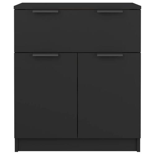 Skænk 60x30x70 cm konstrueret træ sort