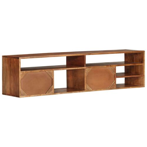 Tv-skab 140x30x35 cm massivt akacietræ